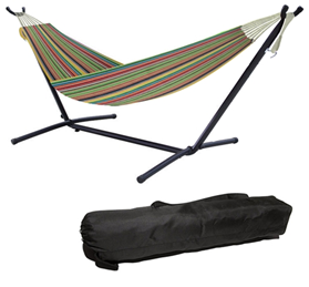 Hammock with Stand and Portable Bag by ALEKO