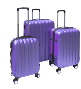 ABS Luggage Travel Suitcases Set from ALEKO