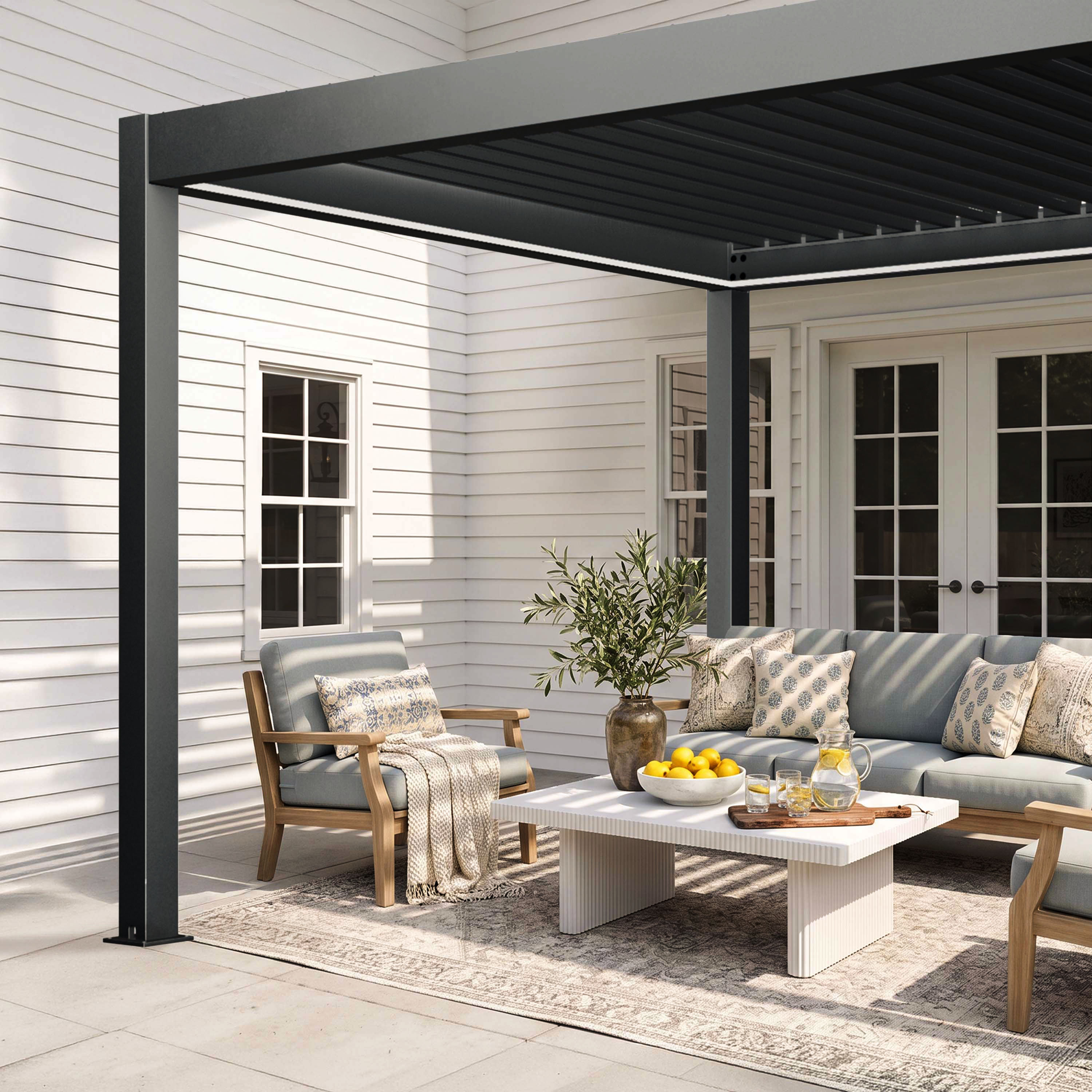 Pergola and patio space